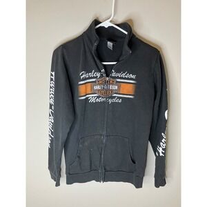 Harley Davidson Jacket Womens Size M Motorcycle Full Zip Bravado